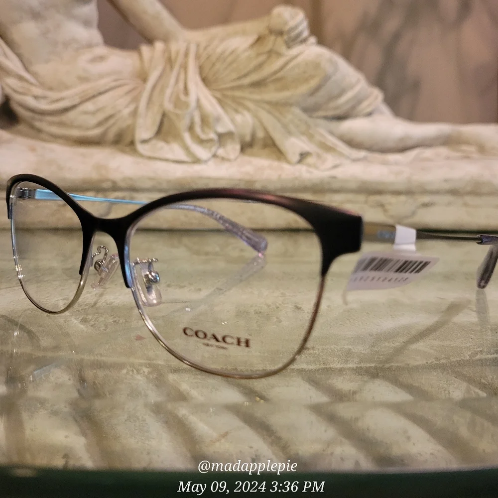Coach HC5111 Perscription Eyeglass Frames Only Metal Cat Eye Designer #87